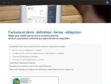 Tablet Screenshot of facture-devis.fr